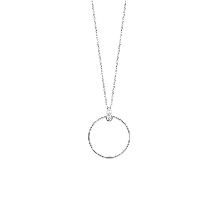 Collier motif cercle  en Argent 925 /1000