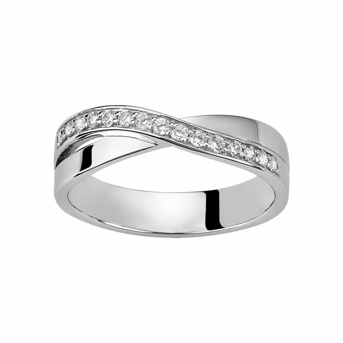 Alliance Diamants et or 18 Carats pour les mariages