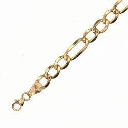 Chaine maille alternee 3-1 55 cm  en Or 750 / 1000 (18K)