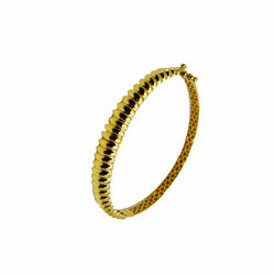 Bracelet Rigide fil care motif grec  en Or 750 / 1000 (18K)